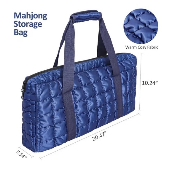 3 piece Mahjong Bag Set for American Mahjong Tiles and Racks (bags only) - Picture 2 of 11